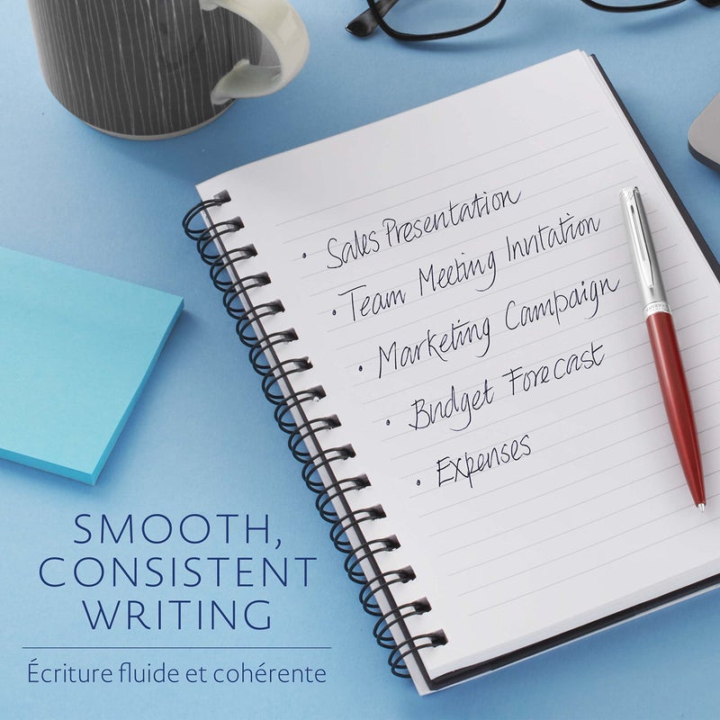 Waterman Ballpoint Pen Refill, Medium Point, Black Ink - Image 4